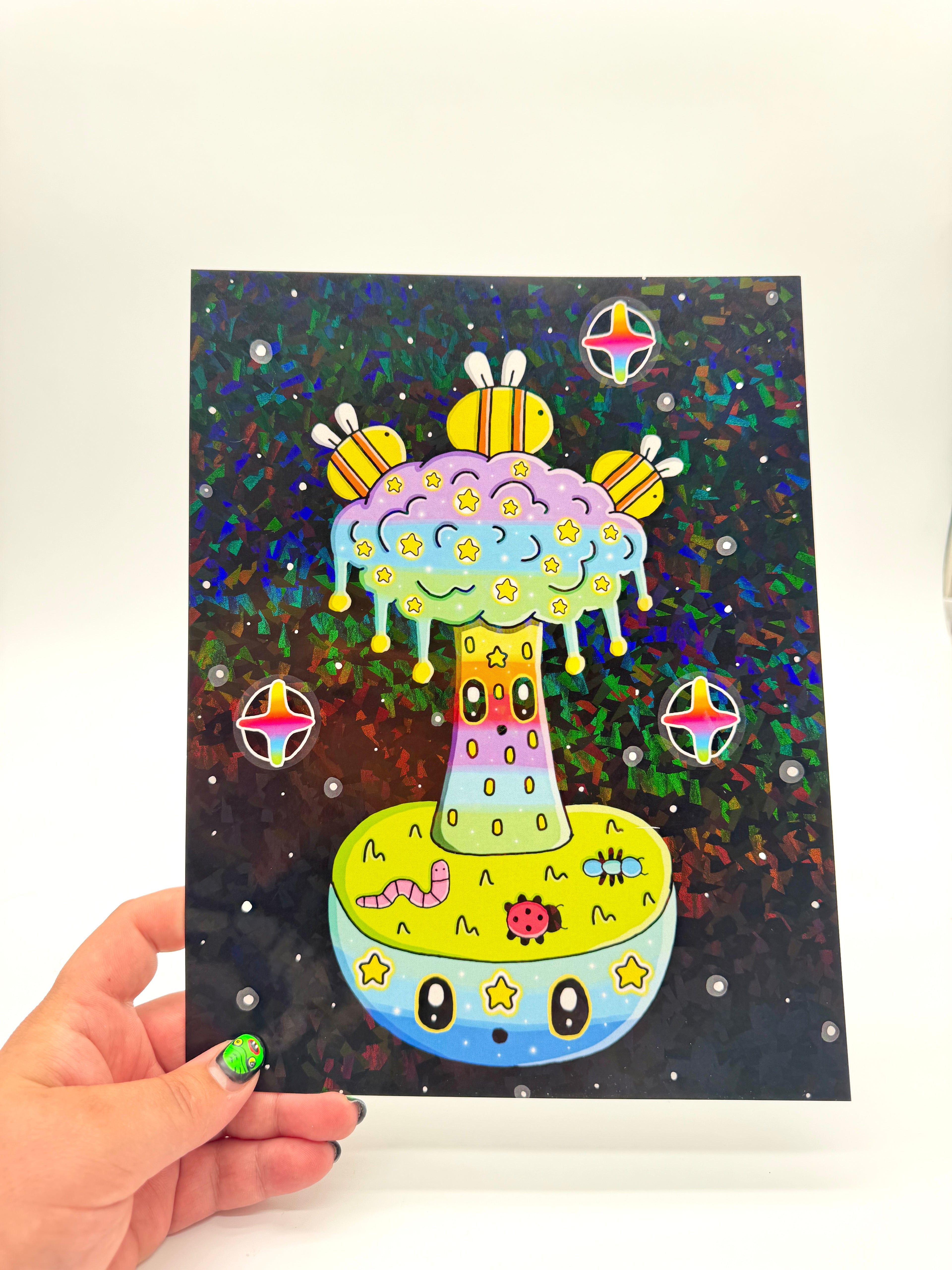 Tree Of Life Holographic Print