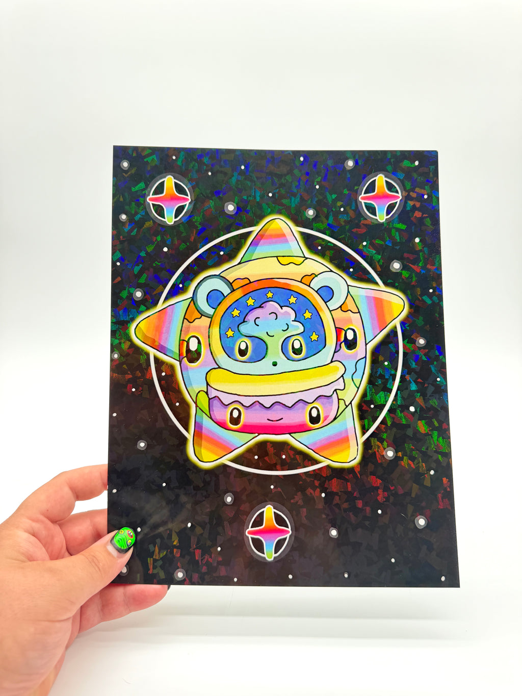 A Planet Was Born Holographic Print