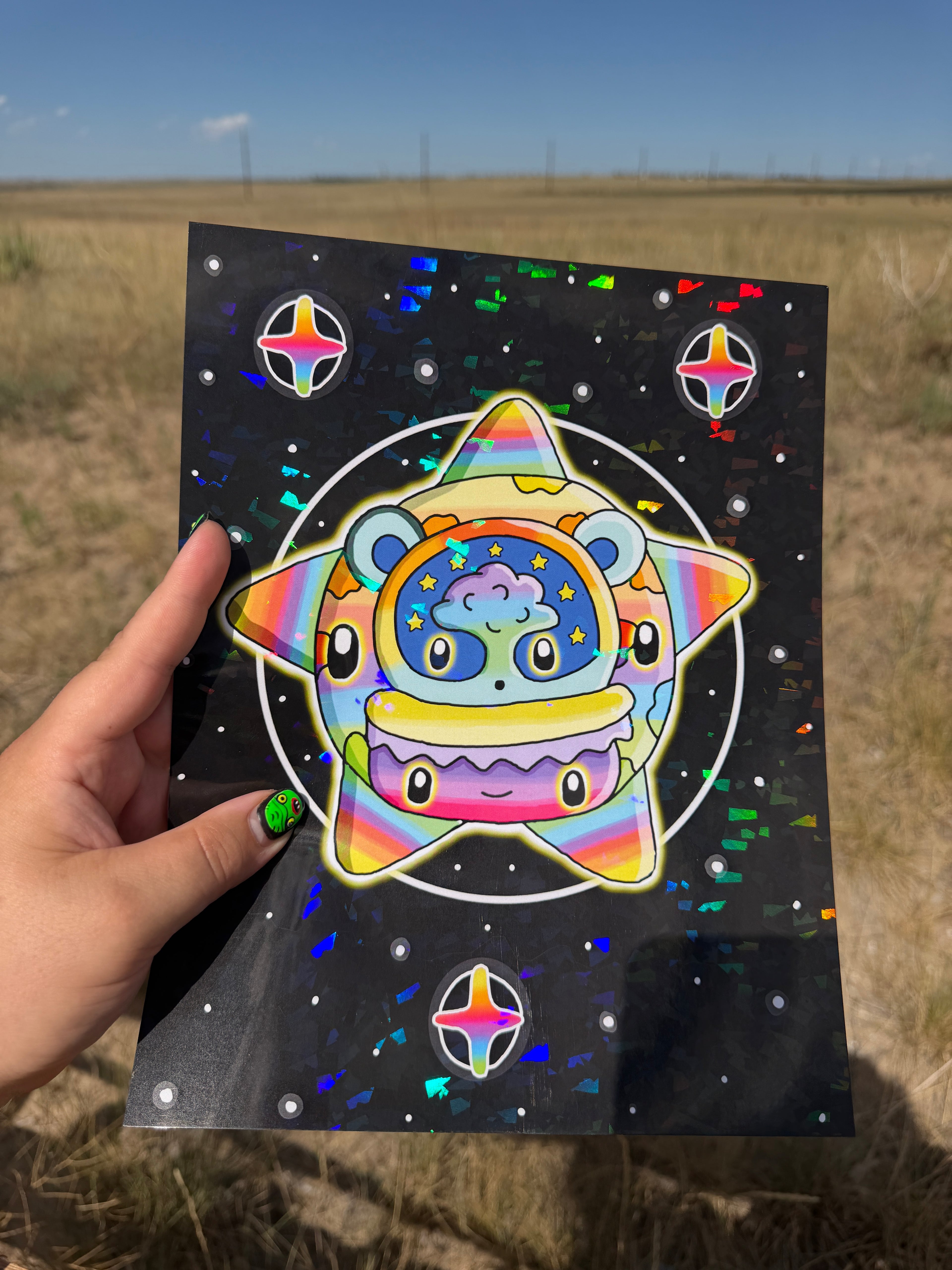 A Planet Was Born Holographic Print