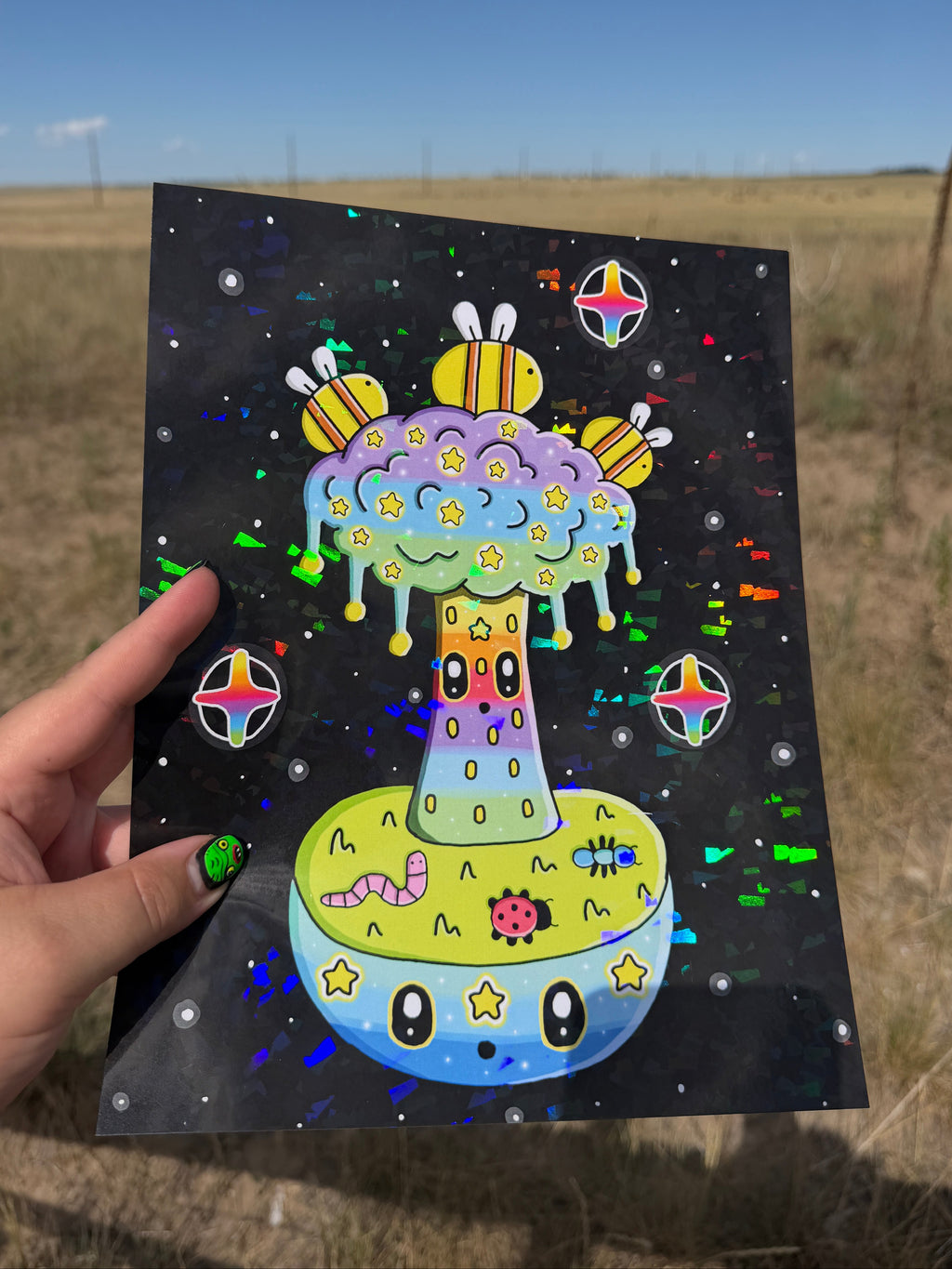 Tree Of Life Holographic Print