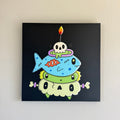 Cauldron Fish Monster Canvas Print