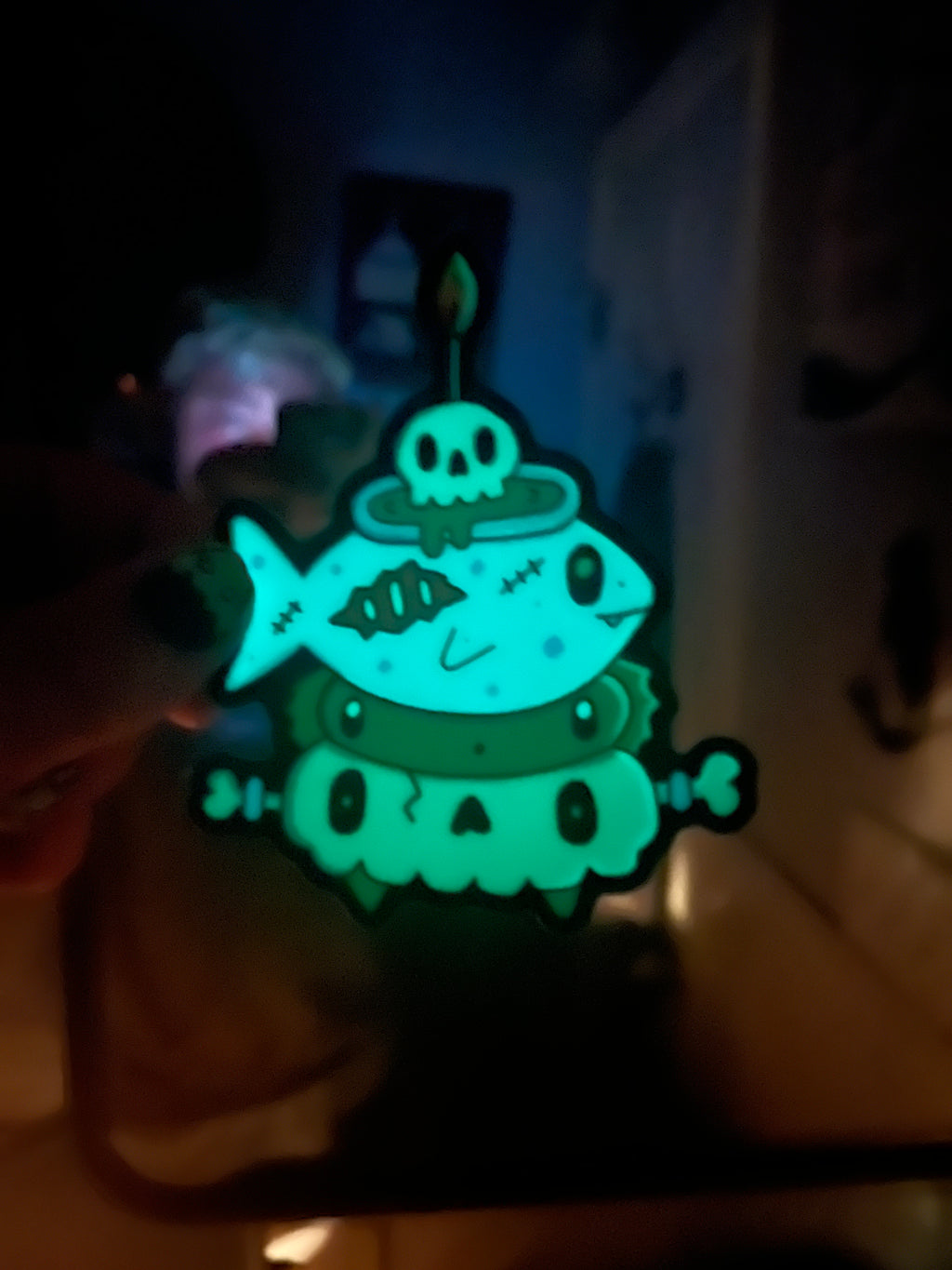 Cauldron Fish Monster Sticker